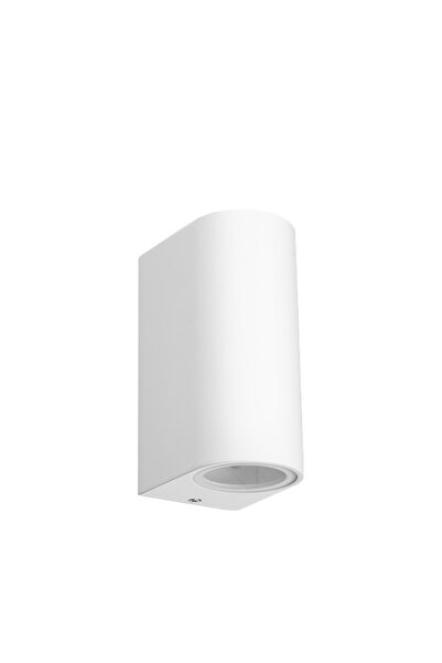 Braytron Aplică de exterior, albă, 2 becuri, GU10, protecție IP44,