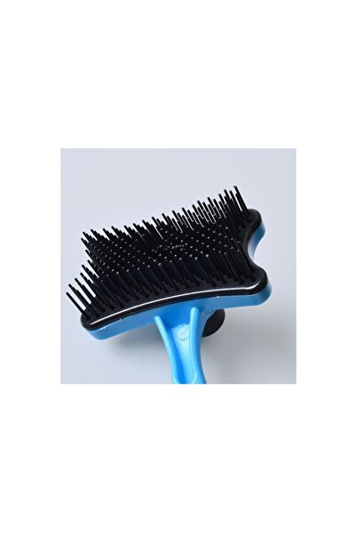 SOHO Self-cleaning Brush for Pet Hygiene, Black Blue