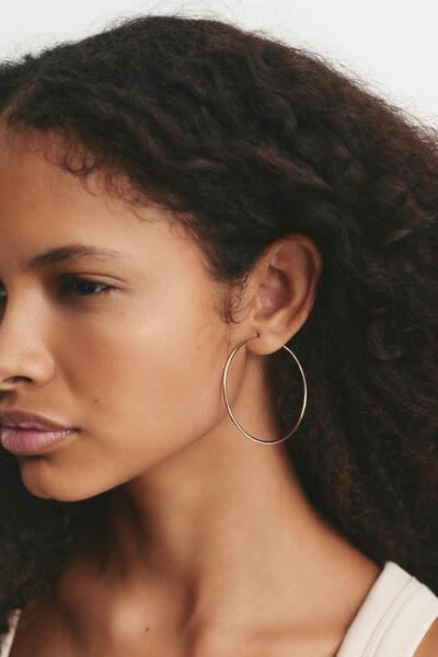 Pull & Bear 2'li Zincir Detaylı Küpe Seti