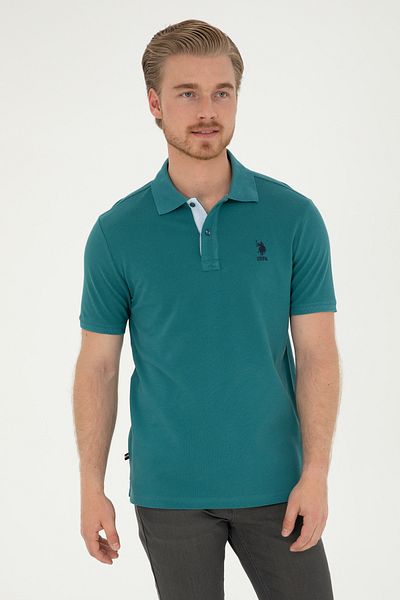 U.S. Polo Assn. Men's Green Polo Shirt