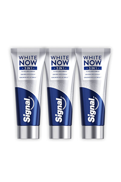 Signal White Now Diş Macunu 3 in 1 Original 75 ml x3