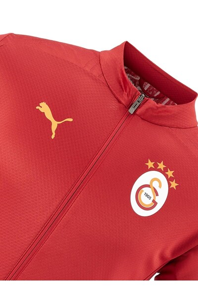 Galatasaray Orijinal Lisanslı A Takım Tam Fermuarlı Antrenman Üst Kırmızı Sweat Hediyelik Ahşap Kutu