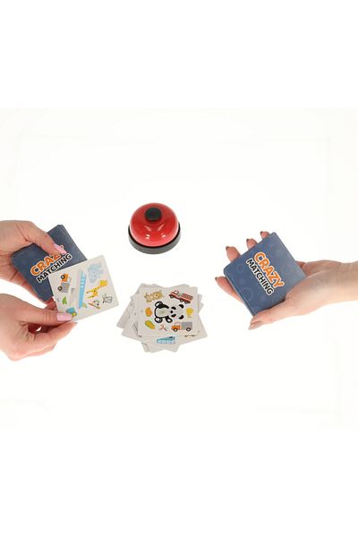 OEM Set of 54 Crazy Matching playing cards, Cardboard/Plastic, Multicolor, 3+