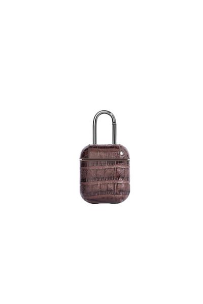 OEM Apple AirPods Compatible Case, TPU Material, Dark Brown - Style and Durability