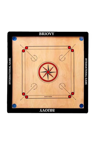 rexa Matte Finish Carrom Board Set B4 – With Coins – Smooth Play Surface