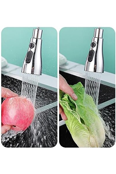 Generic Goo Spray Head, 360 Degree Rotatable Kitchen Tap 3 Water Modes Bathroom Universal