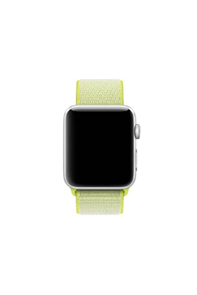 Bibilel Curea pentru Apple Watch, 38-40mm, Textil, Verde Neon, SUN-BBL4191