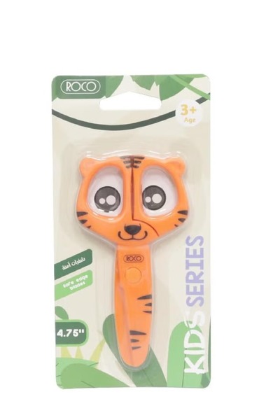 Roco Kids' Safety Scissors – 4.75 in, Easy Grip for Left or Right Hand