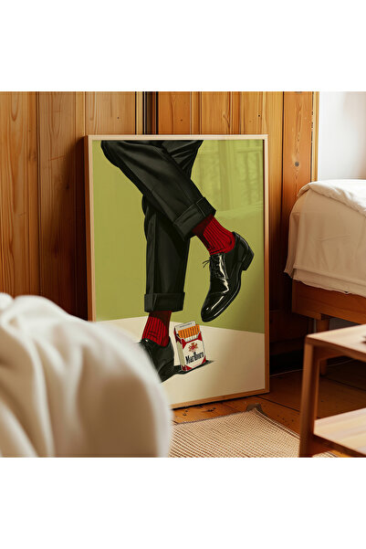 ARTHOUSECOLLECTIVE Retro Elegance Style - Marlboro Detaylı Poster - Tablo Ölçülerinde Çerçevesiz Poster