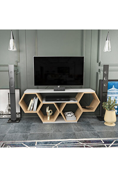 Home Box وحدة تلفزيون Modulix Asta مقاس 1.4 متر لأجهزة التلفزيون التي يصل حجم...