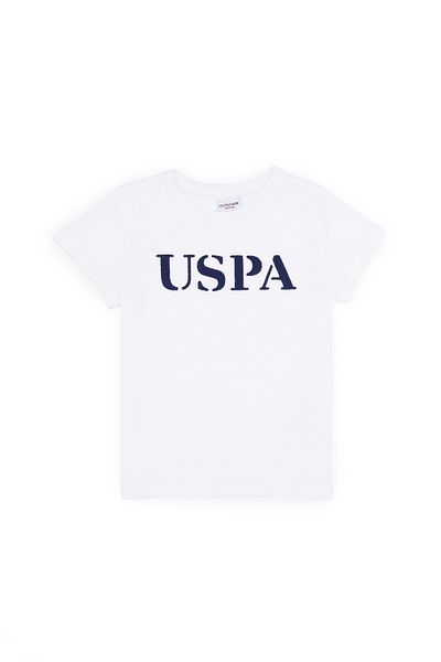 U.S. Polo Assn. Tricou cu decolteu la baza gâtului cu imprimeu logo