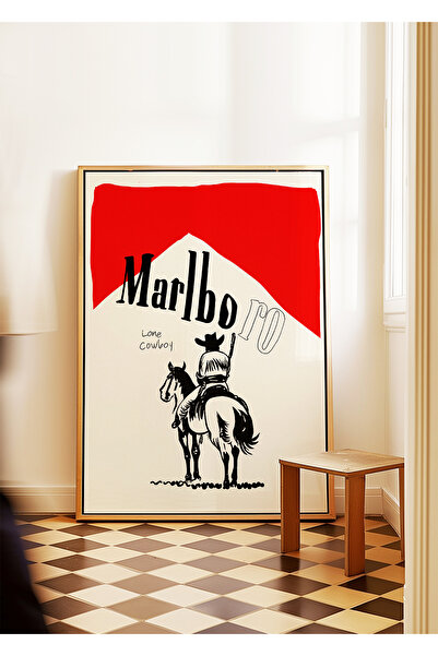 ARTHOUSECOLLECTIVE Poster Lone Cowboy - Cowboy singuratic - Poster fără cadru în dimensiunile picturii