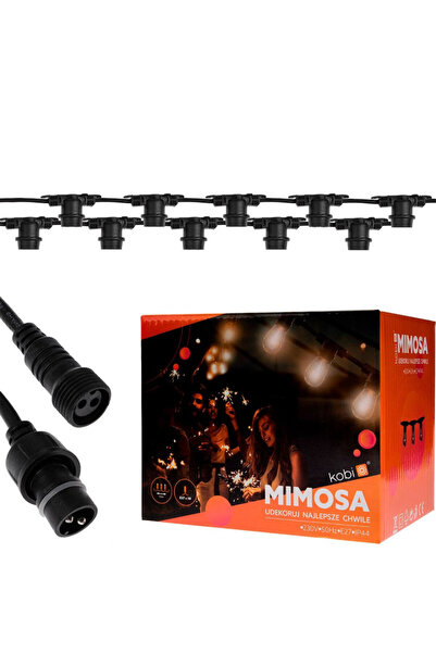 Kobi Ghirlandă luminoasă, 10 becuri, E27, fără becuri 10M, protecție IP44