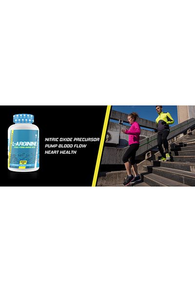 Muscle Rulz Arginine (Arginin) Nitric Oxide (Nitric Oxide Precursor) 1000 mg 180 Tablets (USA Origin)