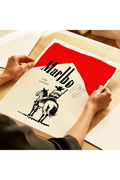 ARTHOUSECOLLECTIVE Poster Lone Cowboy - Cowboy singuratic - Poster fără cadru în dimensiunile picturii