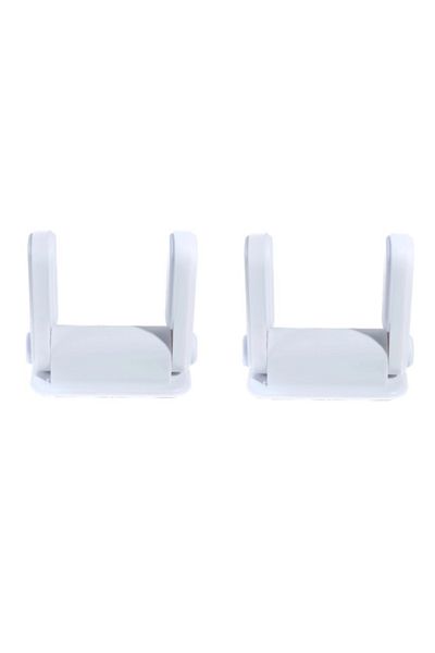 Empria Set of 2 door locks for dogs, cats, children, door handle lock safety devices, Empria, White