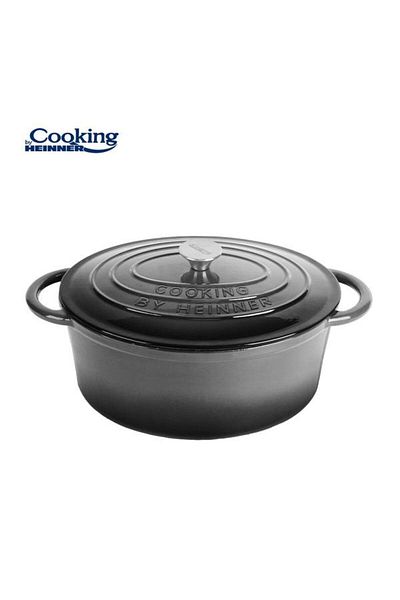 Heinner Semioala fonta ovala emaila HR-ZVC-S26OV, 33 x 26.5 x 11.5 cm, 6L (Gray)