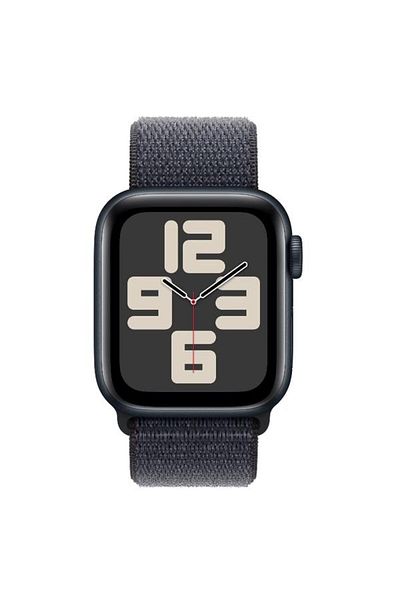 Apple Smartwatch Watch SE (2024), GPS, Cellular, Midnight Aluminium Case 40mm, LTPO OLED Display, 32