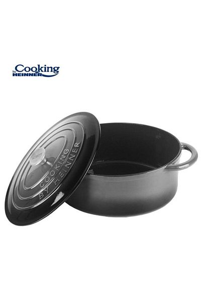 Heinner Semioala fonta ovala emaila HR-ZVC-S26OV, 33 x 26.5 x 11.5 cm, 6L (Gray)