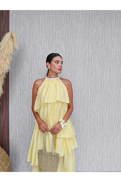ESRAHELVACI Seashell Detail Floor Dress