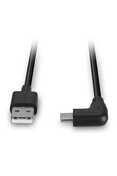LİNDY Cablu de date 32001, USB-C - USB-A, 1m (Negru)