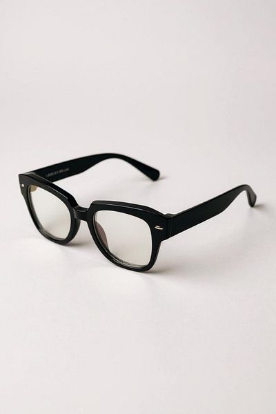 MACERATİ Unisex Vintage Black Rimmed Blue Light Filter Glasses