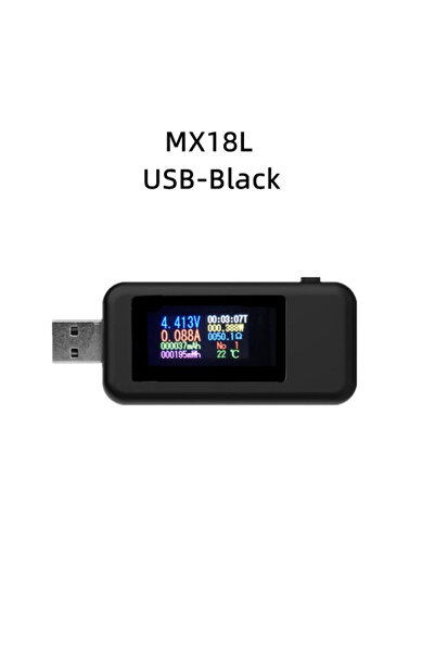 Choice11 MX18L-أسود 10 في 1 جهاز اختبار تيار مستمر من النوع C USB 4-30 فولت و...
