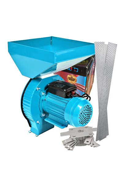 broman moară de cereale și știulete, motor CUPRU 4,2 Kw, 20 ciocane, 4 site, cuvă mare, 300 kg/h