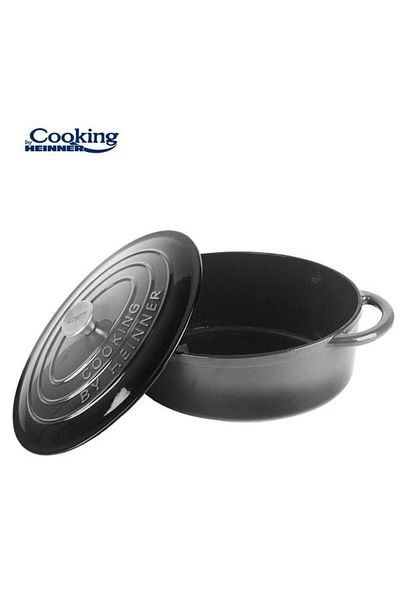 Heinner Semioala fonta ovala emaila HR-ZVC-S29OV, 37 x 29 x 15 cm, 9L (Gri)