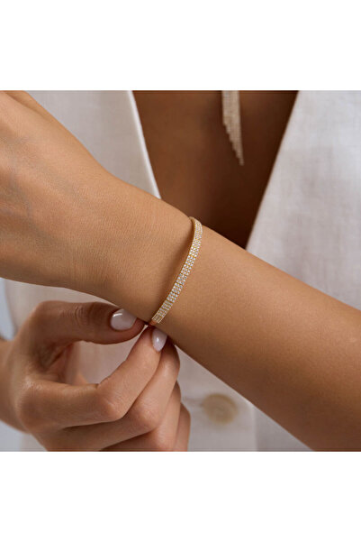 Sembol Gold Su Yolu Set Sarı Altın Üç Sıra