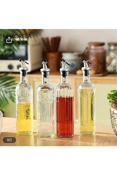 Generic This 2 pack oil dispenser bottles are perfect for kitchen use.
