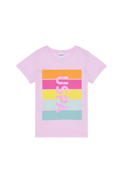 U.S. Polo Assn. Tricou cu decolteu la baza gâtului cu imprimeu logo