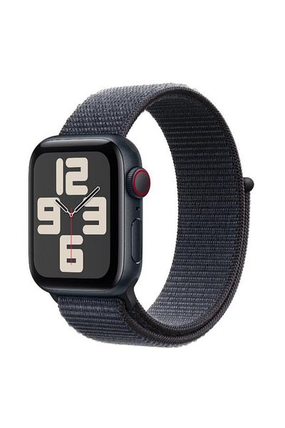 Apple Smartwatch Watch SE (2024), GPS, Cellular, Midnight Aluminium Case 40mm, LTPO OLED Display, 32