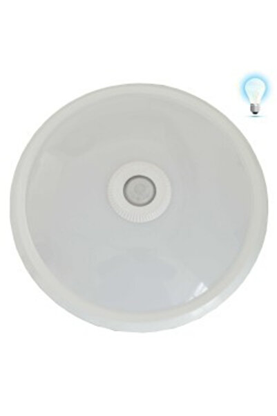 Braytron LED sconce BC15-00330, with motion sensor, 15W, 1460lm, cold light, white, IP20,