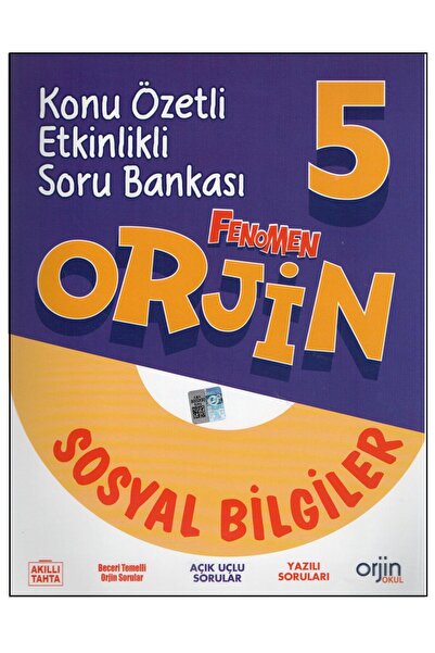 Fenomen Yayıncılık Fenomen 5.Sınıf Orjin Sosyal Bilgiler Konu Özetli Etkinlik...