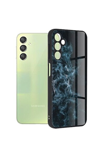 OEM Husă de protecție pentru Samsung Galaxy A24, rezistentă la impact, seria Glaze, G596, Lexgard, Blue Nebula