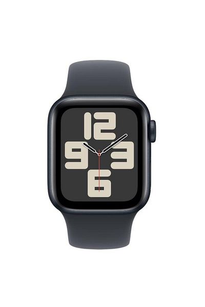 Apple Smartwatch Watch SE (2024), GPS, Carcasa Midnight Aluminium 40 mm, ecran LTPO OLED, 32 GB, cur