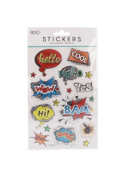 Roco Pop-Up Expression Stickers – Fun 3D Assorted Emoji Designs