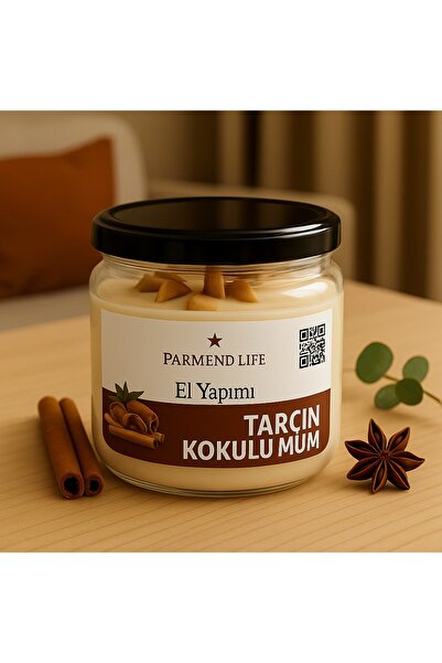 Parmend Life Kavanoz Dekoratif Kokulu Mum Tarcın