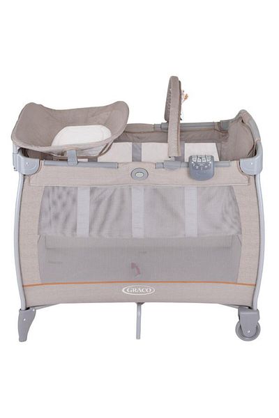 Graco Contour Electra Little Adventures Travel Cot (Beige, max 15 kg)