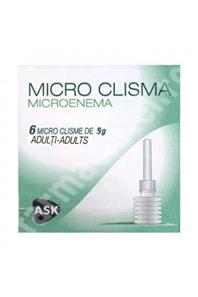 ask Microclisma pentru adulti Microenema, 6 buc / cutie