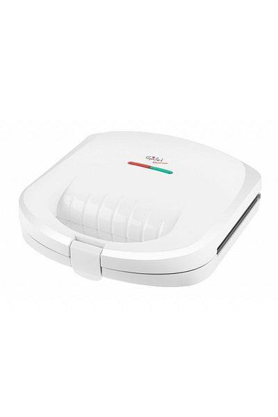 GALLET Sandwich maker SAUMUR CRO625, 800 W, 4 triangular sandwiches, white