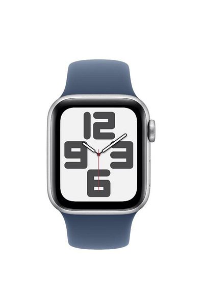 Apple Smartwatch Watch SE (2024), GPS, Cellular, Silver Aluminium Case 40mm, LTPO OLED Display, 32GB