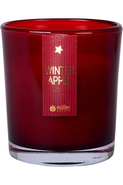 Mueller kerzen GLAMOUR PERFUME CANDLE IN GLASS 8/7 CM - APPLE CINNAMON