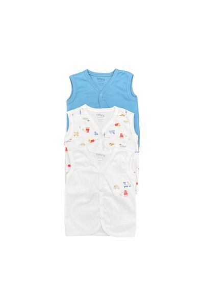 Tiffany Baby Kıds Tiffany Baby Traffic Rider Theme 3-Piece Vest 50005