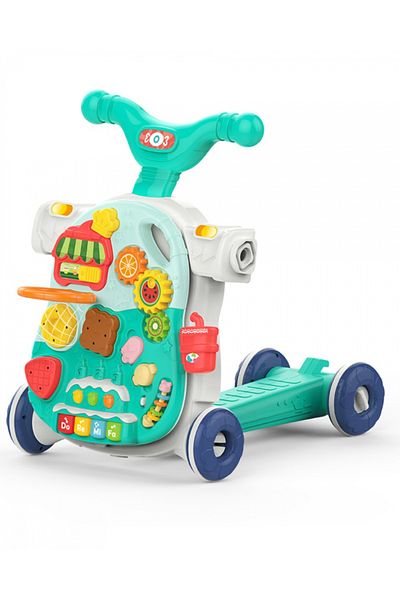 Kikka Boo KikkaBoo Sweet Escape Mint 4in1 baby walker convertible into a pedalless vehicle/tr