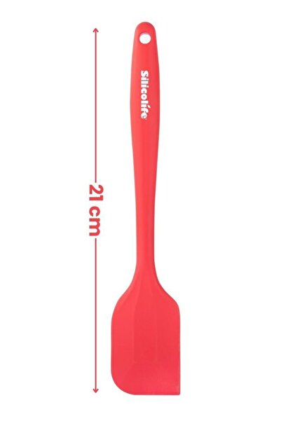 Silicolife 2’li Pasta Spatula Seti, Silikon Yanmaz Yapışmaz Spatula ve Çikolata Krema Reçel Sıvama Bıçağı Seti
