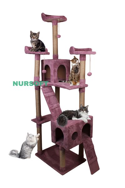 Nursoft Cat City New Residence Cat Playhouse and Scratching