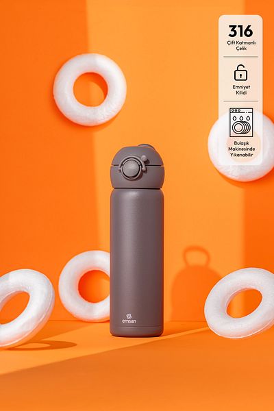 Emsan Terry Thermos Gray 500 ml