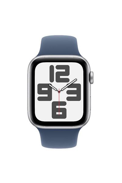 Apple Smartwatch Watch SE (2024), GPS, Cellular, Silver Aluminium Case, 44mm, LTPO OLED Screen, 32GB